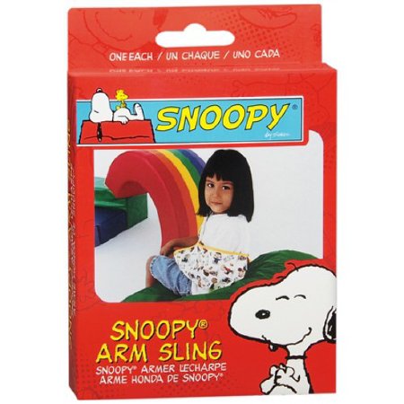 Sport AidÂª Pediatric Snoopy Character Print Polyester / Cotton Arm Sling, Medium