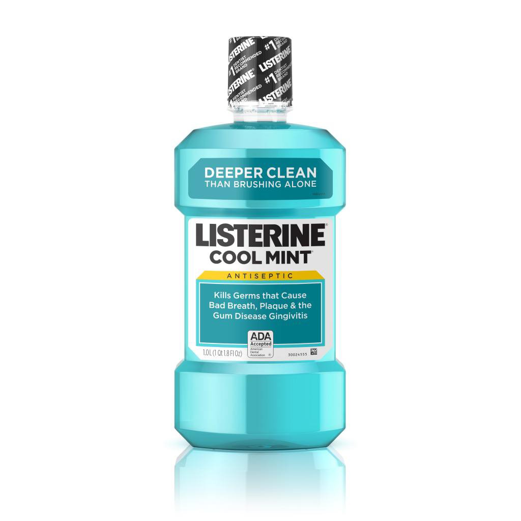 Listerine® Cool Mint Antiseptic Mouthwash, 1.5 Liter