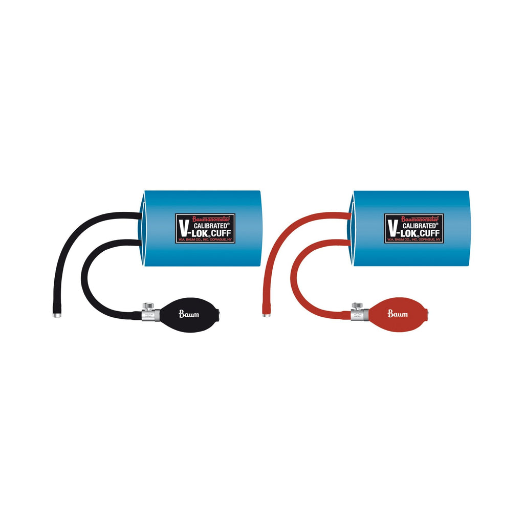 W.A. Baum Calibrated V-Lok Blood Pressure Cuff and Bulb, Arm, Child/Small Adult