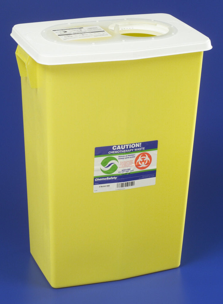 SharpSafetyâ„¢ Chemotherapy Waste Container, 26 H x 12Â¾ D x 18Â¼ W Inch