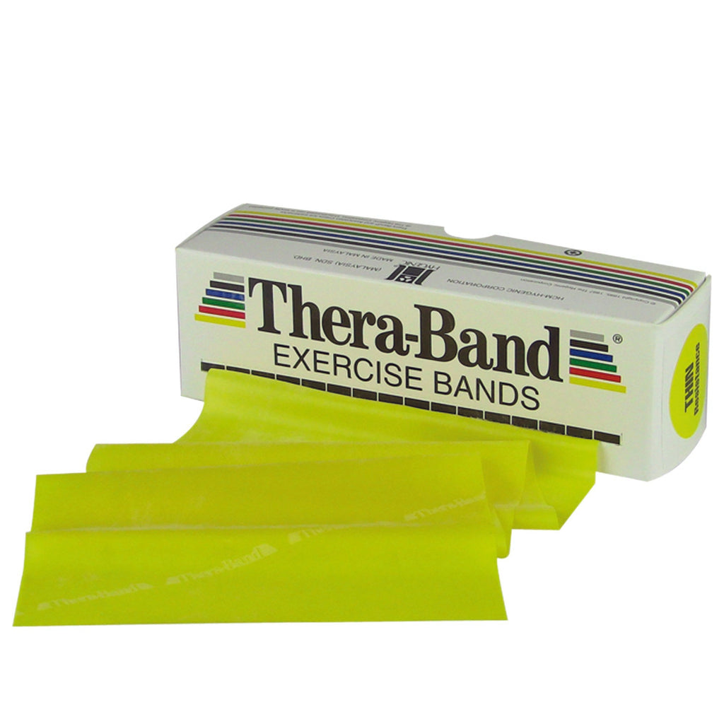 TheraBandÂ¨ Exercise Resistance Band, Yellow, 5 Inch x 6 Yard, X-Light Resistance