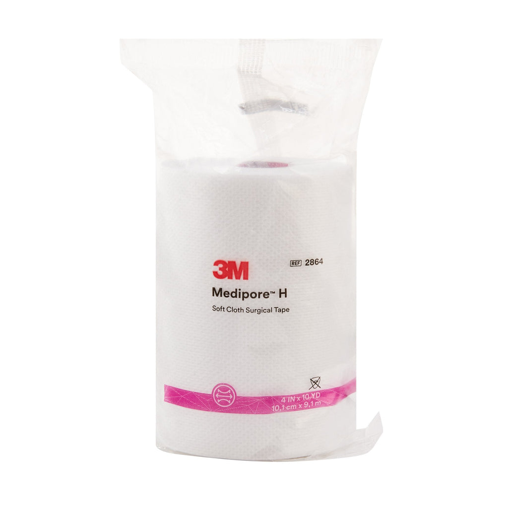 3Mâ„¢ Mediporeâ„¢ H Cloth Medical Tape, 4 Inch x 10 Yard, White