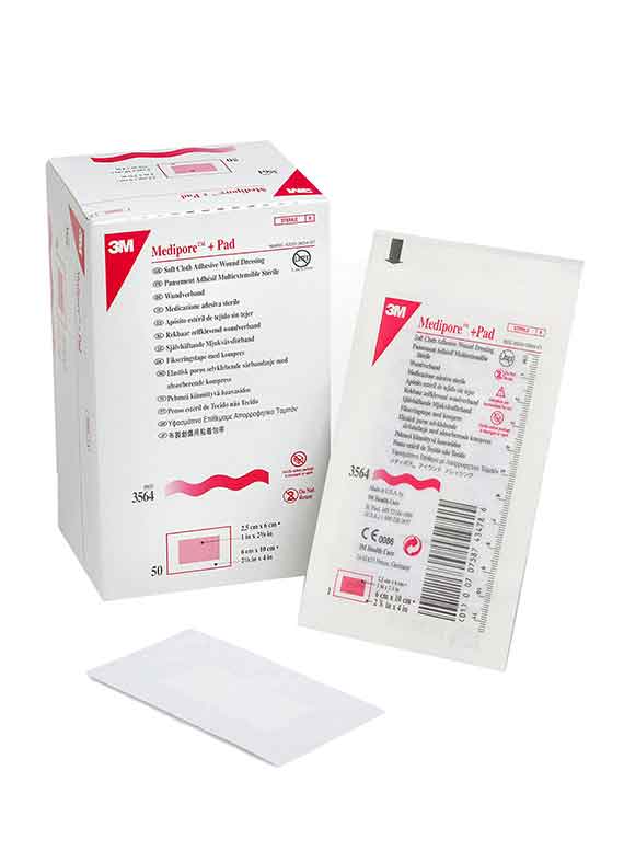 3Mâ„¢ Medipore +Pad Soft Cloth Dressings
