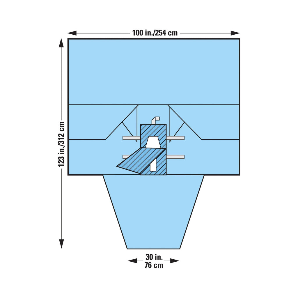 Halyard Abdominal Drape