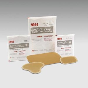 Restoreâ„¢ Hydrocolloid Dressing without Tapered Edges, 4 x 4 Inch