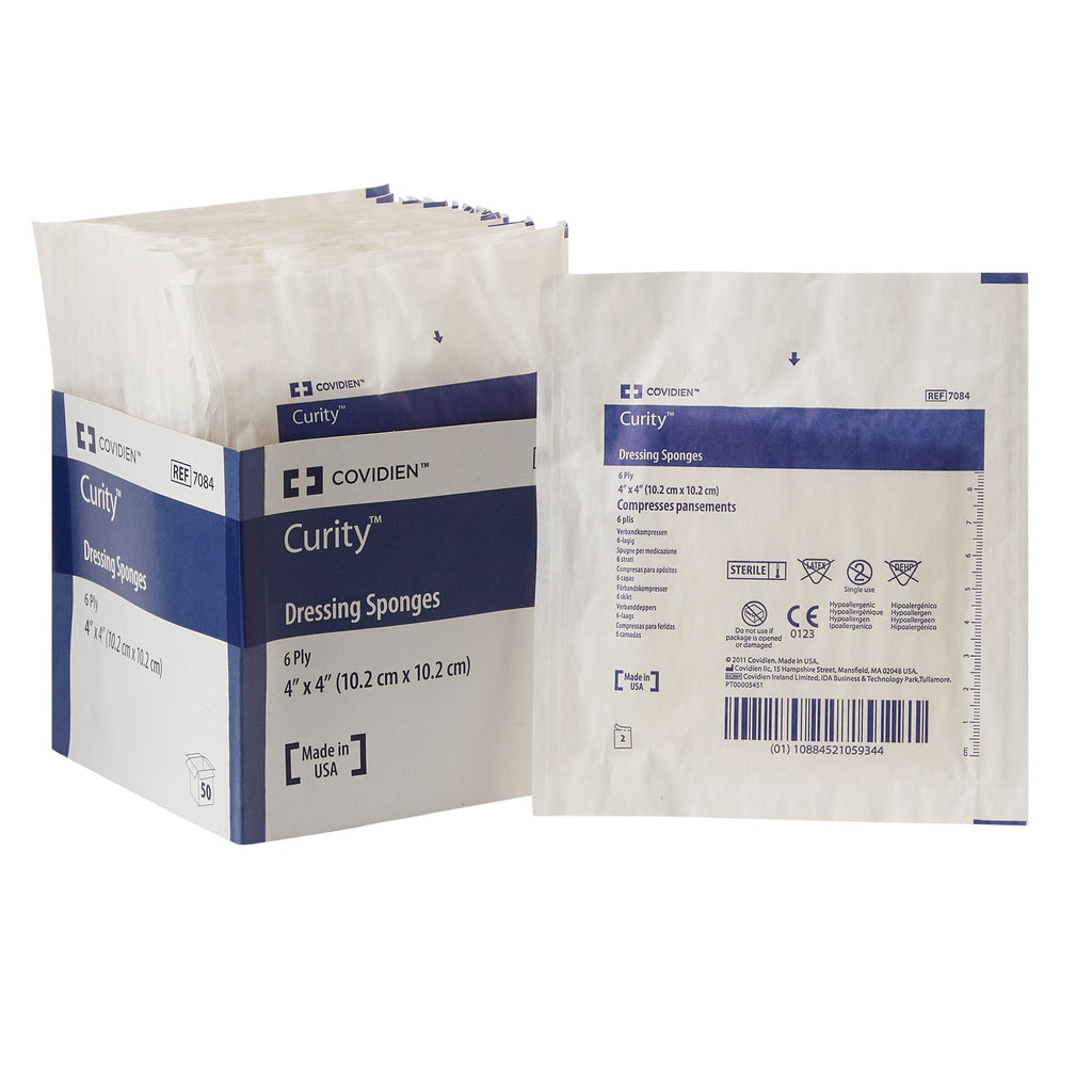 Curityâ„¢ Sterile Nonwoven Sponge, 4 x 4 Inch