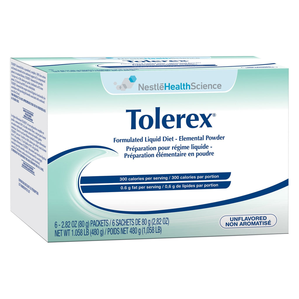 TolerexÂ® Elemental Oral Supplement / Tube Feeding Formula, 6 Packets per Box
