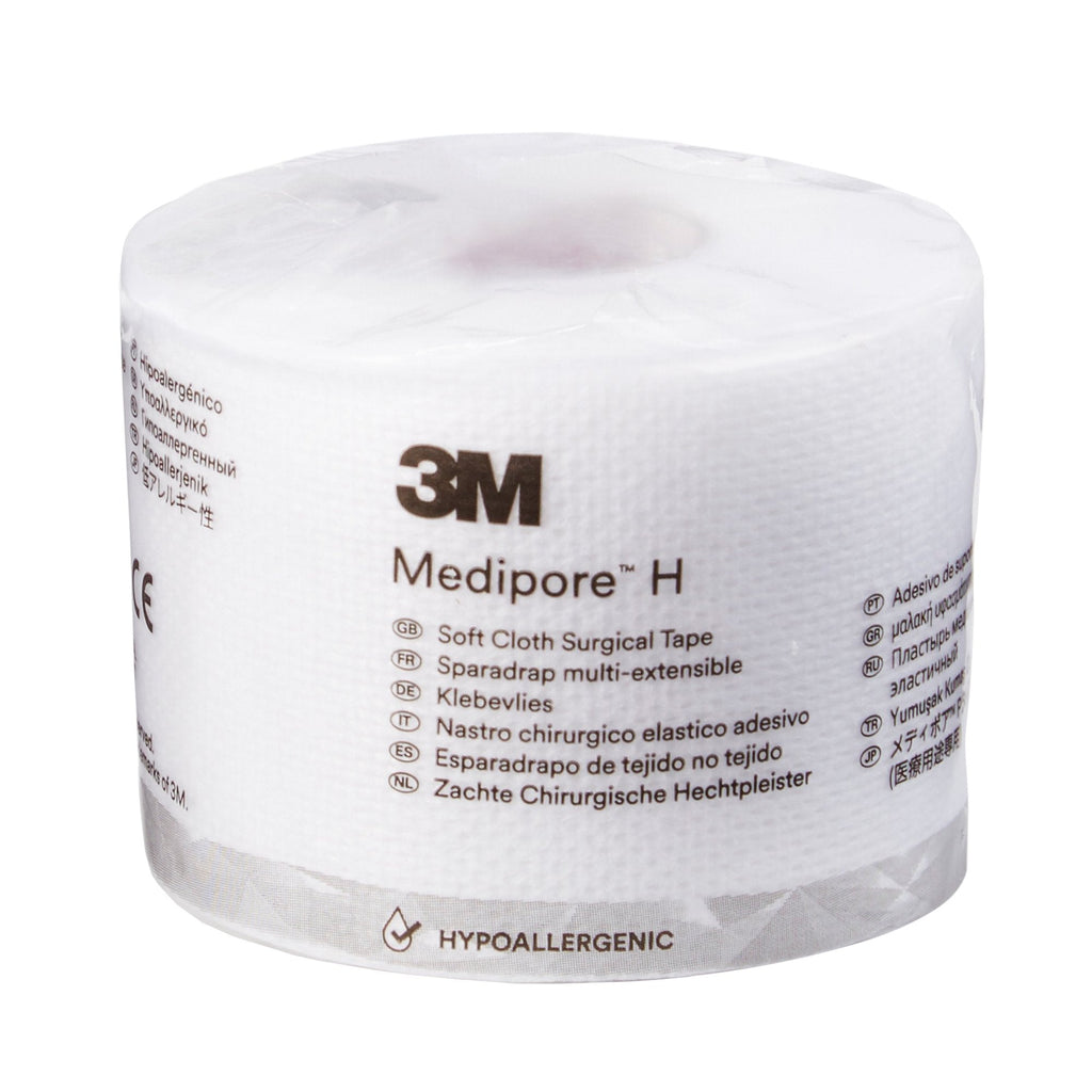 3Mâ„¢ Mediporeâ„¢ H Cloth Medical Tape, 2 Inch x 10 Yard, White
