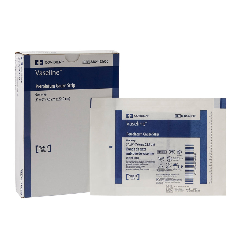 Covidienâ„¢ Vaselineâ„¢ Impregnated Dressing, 3 x 9 Inch