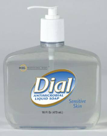 DialÂ® Sensitive Antimicrobial Soap 16 oz. Pump Bottle