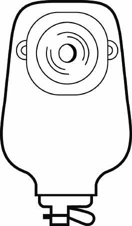PremierÂª One-Piece Drainable Transparent Urostomy Pouch, 9 Inch Length, 1-3/8 Inch Stoma