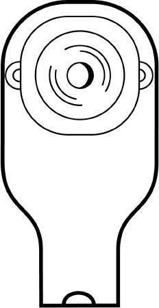 PremierÂª FlextendÂª One-Piece Drainable Transparent Colostomy Pouch, 12 Inch Length, 5/8 Inch Stoma