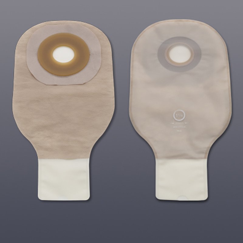 PremierÂª FlextendÂª One-Piece Drainable Transparent Colostomy Pouch, 12 Inch Length, 1_ Inch Stoma
