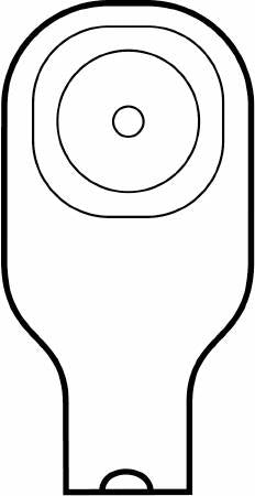 PremierÂª FlextendÂª One-Piece Drainable Beige Colostomy Pouch, 9 Inch Length, 1 Inch Stoma