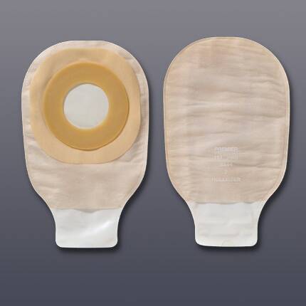 PremierÂª FlextendÂª One-Piece Drainable Beige Colostomy Pouch, 9 Inch Length, 1_ Inch Stoma