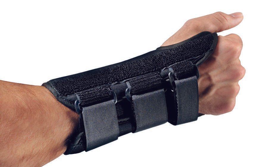 Wrist Splint ProCare ComfortForm Palmar Stay, Aluminum/Foam/Lycra, Black, Right Hand, X-Large