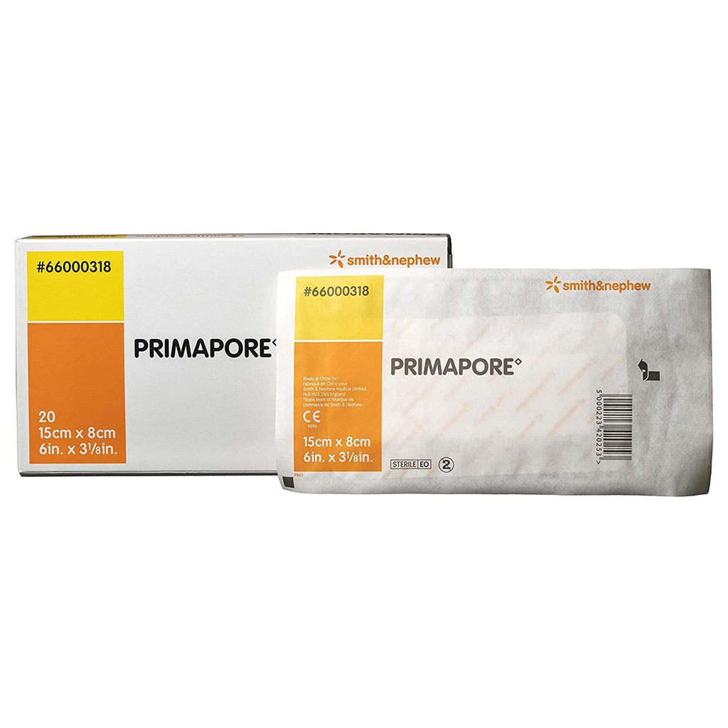 Primapore White Adhesive Dressing, 3 x 6 inch
