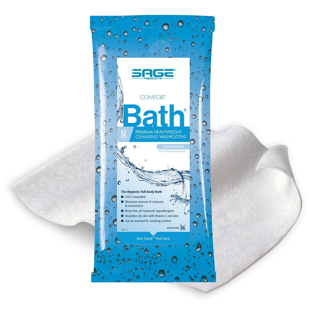 Comfort BathÂ® Unscented Cleansing Washcloths