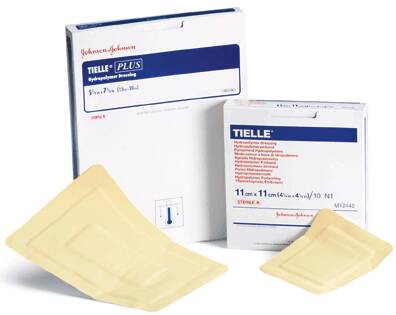 Tielleâ„¢ Plus Adhesive with Border Foam Dressing, 5-7/8 x 7Â¾ Inch