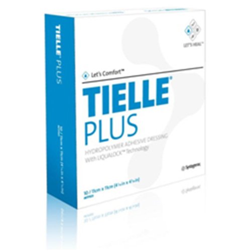 Tielleâ„¢ Plus Adhesive with Border Foam Dressing, 5-7/8 x 5-7/8 Inch