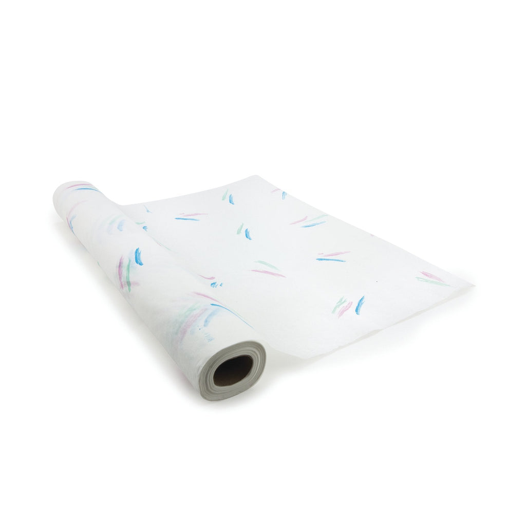McKesson Crepe Table Paper, 21 Inch x 125 Foot, Print (Brush Strokes)