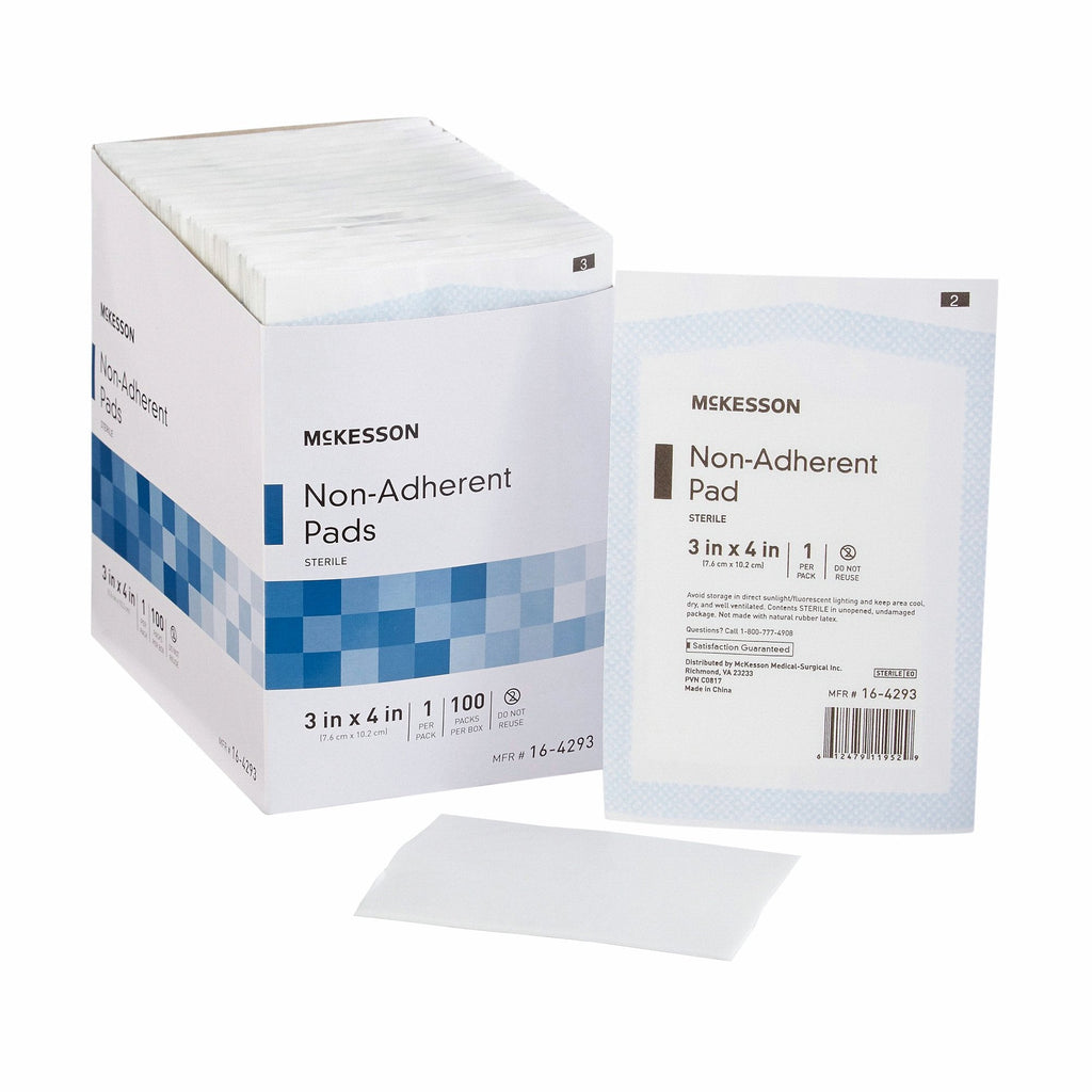 McKesson Non-Adherent Dressing, 3 x 4 Inch
