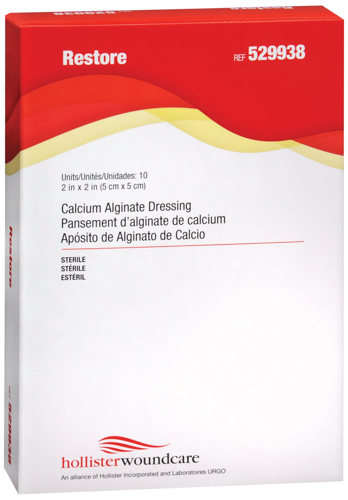 Restoreâ„¢ Calcium Alginate Dressing, 2 x 2 Inch