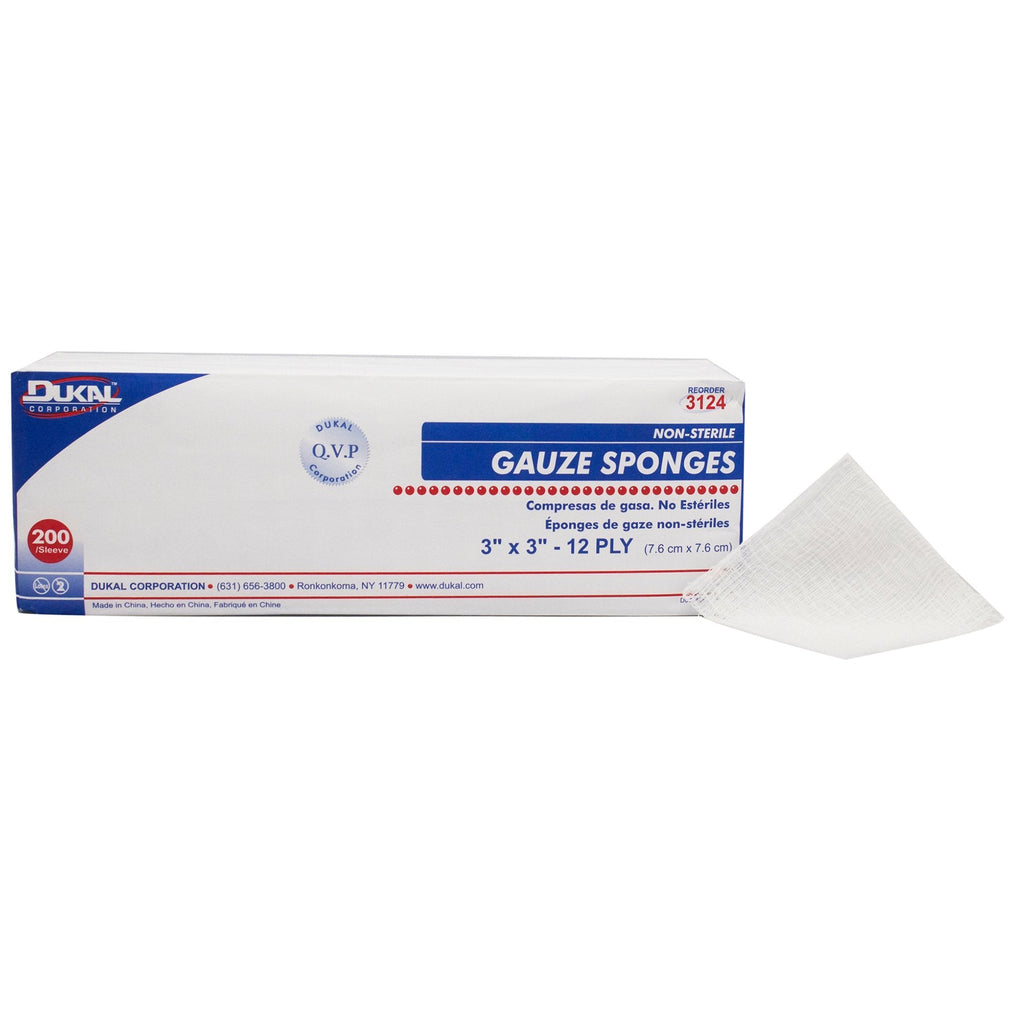 Dukalâ„¢ Nonsterile Gauze Sponge, 3 x 3 Inch