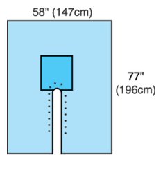 Orthopedic Drape Split Drape 77 W X 120 L Inch Sterile