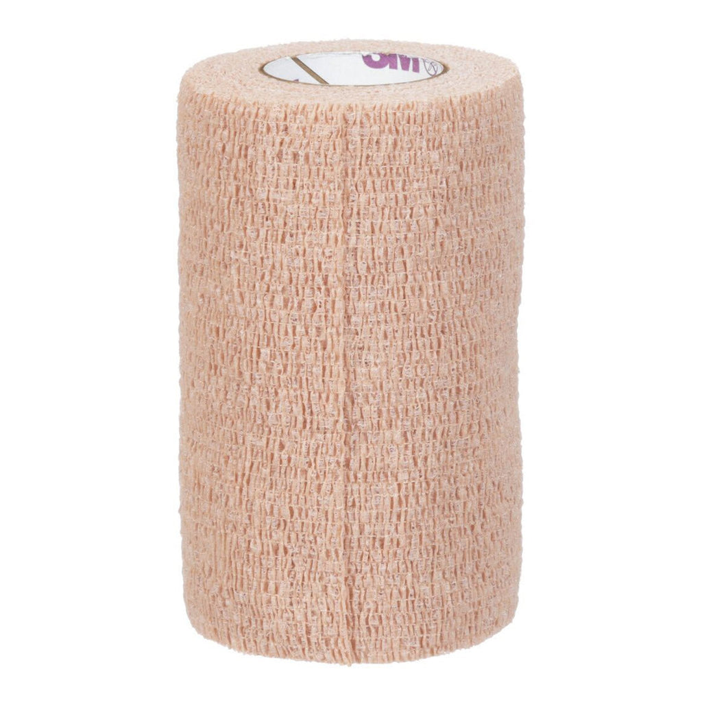 3Mâ„¢ Cobanâ„¢ Cohesive Bandage, Standard Compression, Self-adherent Closure, Tan, 4 Inch x 6-1/2 Yard