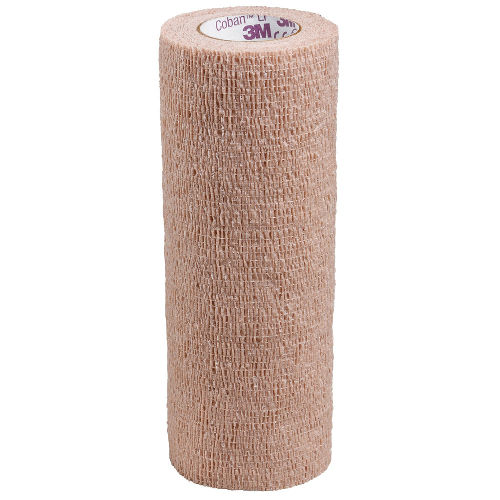 3Mâ„¢ Cobanâ„¢ Cohesive Bandage, Standard Compression, Self-adherent Closure, Tan, 6 Inch x 5 Yard