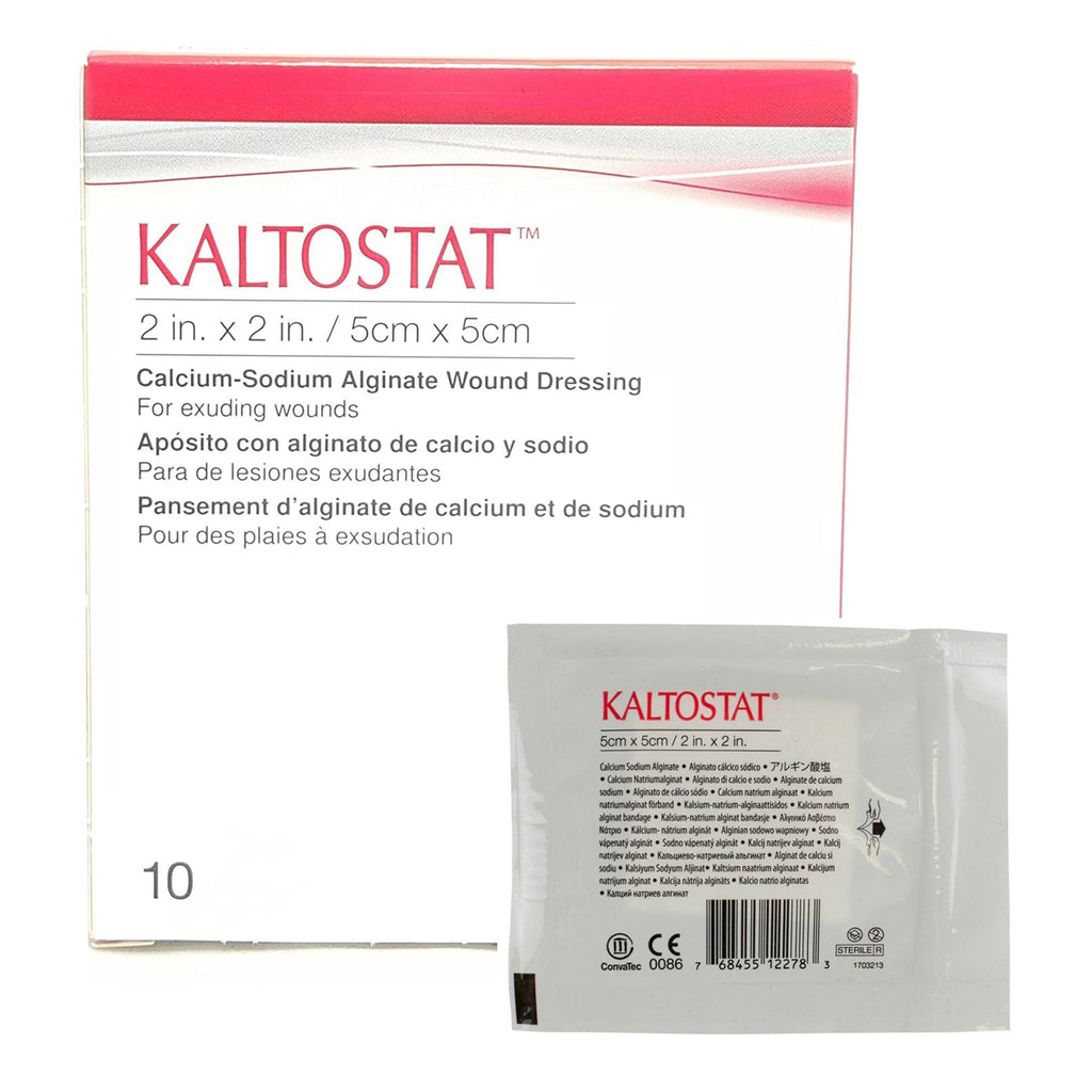 KaltostatÂ® Calcium Alginate Dressing, 2 x 2 Inch