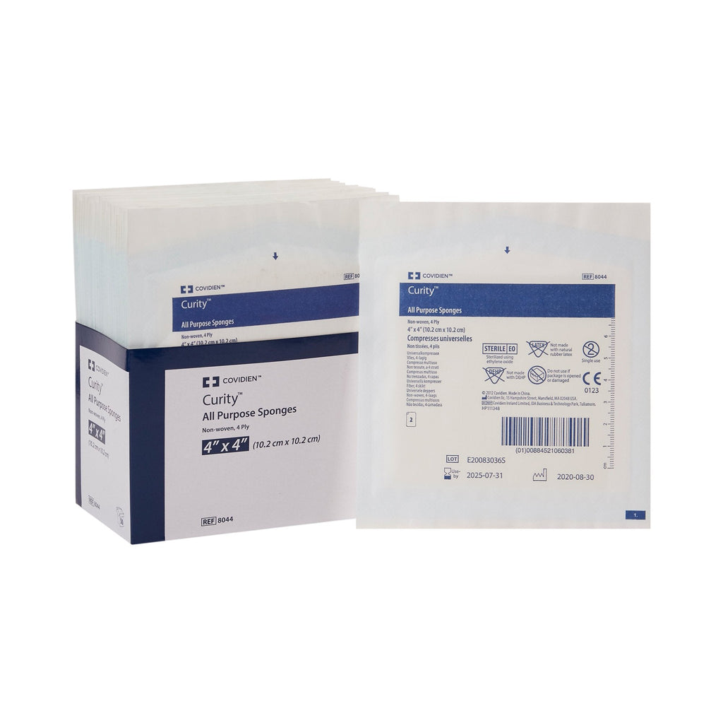 Curityâ„¢ Sterile Nonwoven Sponge, 4 x 4 Inch