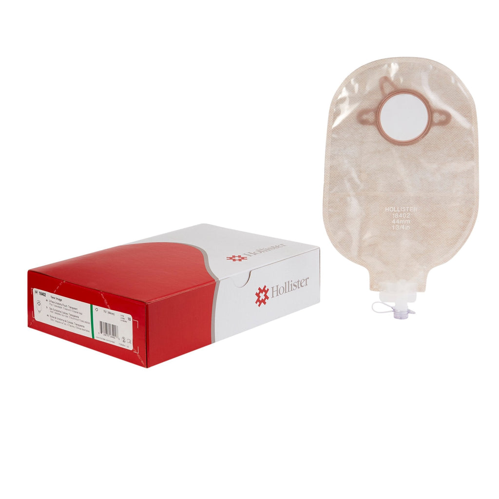 New Imageâ„¢ Two-Piece Drainable Transparent Urostomy Pouch, 9 Inch Length, 1Â¾ Inch Flange