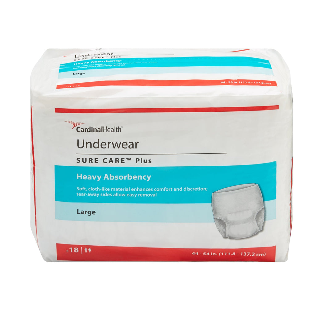 Sure Careâ„¢ Plus Heavy Absorbent Underwear, Large
