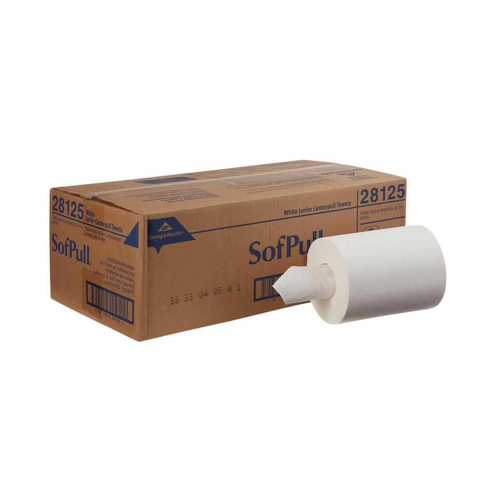 SofPullÂ® White Paper Towel, 4795 Feet, 8 Rolls per Case