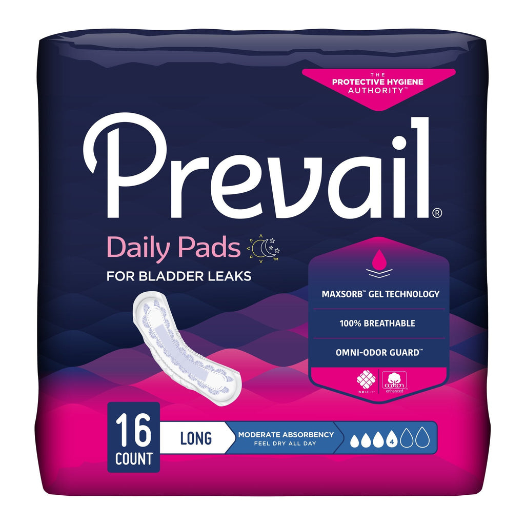 PrevailÂ® Daily Pads Moderate Bladder Control Pad, 11-Inch Length