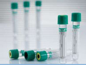 VACUETTE® Venous Blood Collection Tube Analyte Determination Lithium Heparin Additive 13 X 75 mm 4 mL Green / Black Ring Pull Cap Polyethylene Terephthalate (PET) Tube