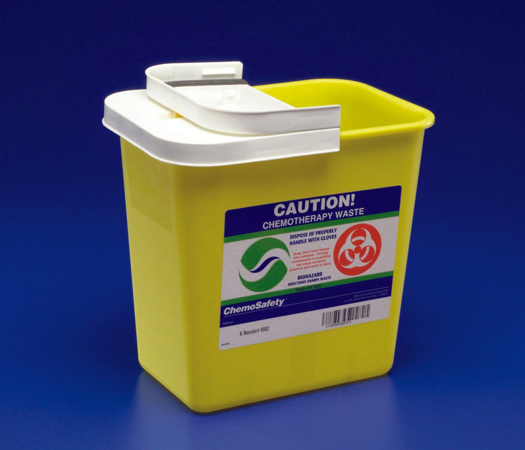 SharpSafetyÂª Chemotherapy Waste Container, 17_ H x 11 W x 15_ D Inch