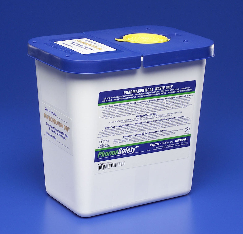 PharmaSafetyâ„¢ Pharmaceutical Waste Container, 10 H x 10Â½ W x 7Â¼ D Inch