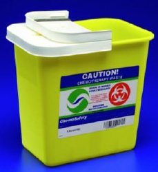 SharpSafetyÂª Chemotherapy Waste Container, 18_ H x 12_ D x 18_ W Inch