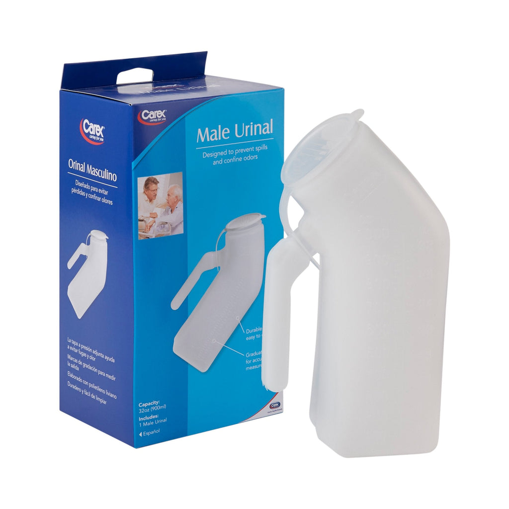 CarexÂ¨ Male Urinal with Cover