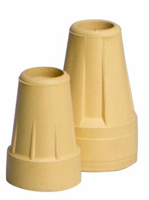 CarexÂ¨ Cane Tip, For Use With 0.63 in. Dia. Wood Canes, 1.18 in. Dia. x 1.25 in. H, TPR Rubber