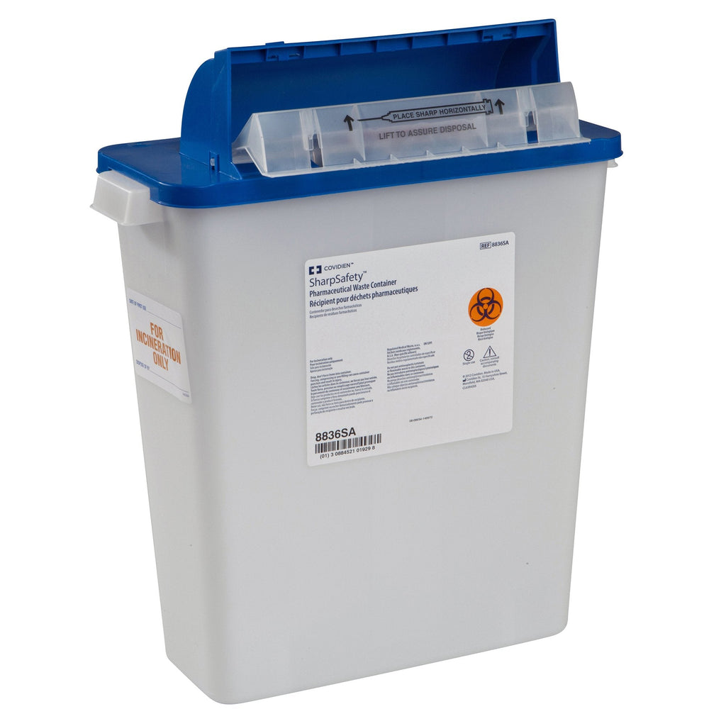 PharmaSafetyÂª Pharmaceutical Waste Container, 16_ H x 13_ W x 6 D Inch