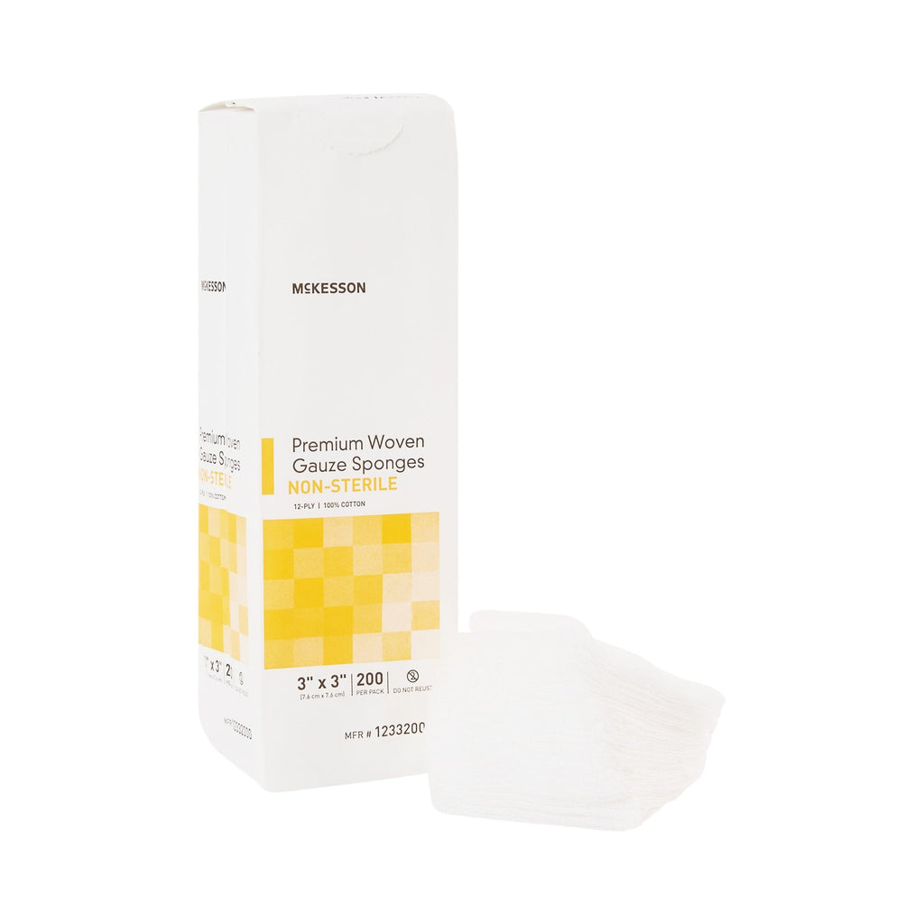 McKesson Nonsterile Gauze Sponge, 3 x 3 Inch