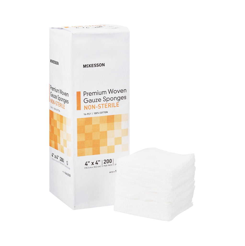 McKesson Nonsterile Gauze sponge, 4 x 4 Inch