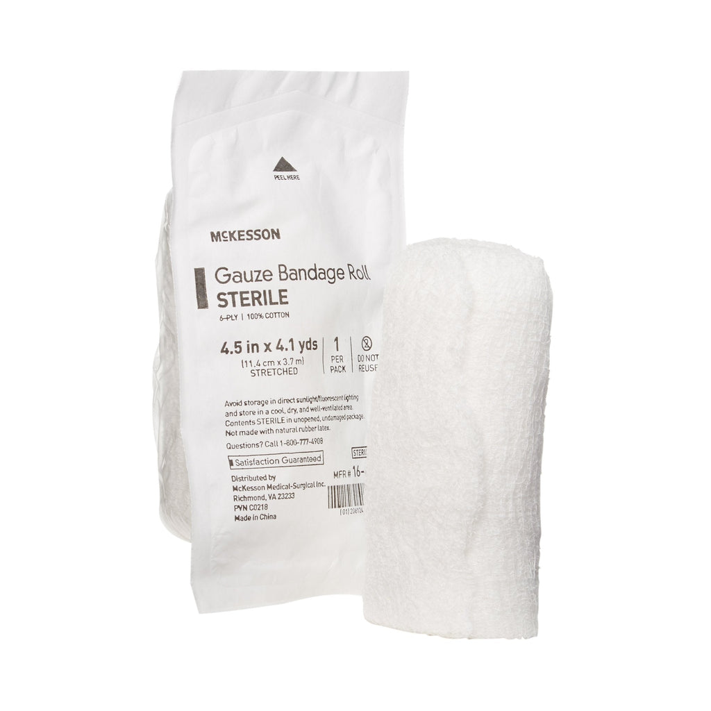 McKesson Sterile Fluff Bandage Roll, 4_ Inch x 4-1/10 Yard