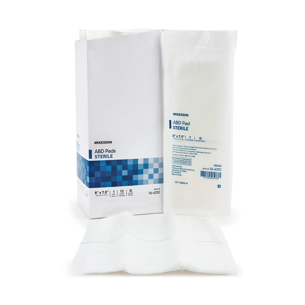 McKesson Sterile Abdominal Pad, 7_ x 8 Inch