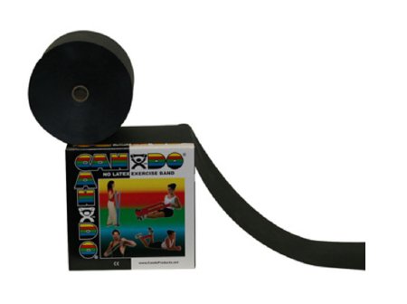 CanDoÂ¨ Exercise Resistance Band, Black, 5 Inch x 50 Yard, X-Heavy Resistance