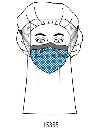 Fluidgard® Surgical Mask with Eye Shield